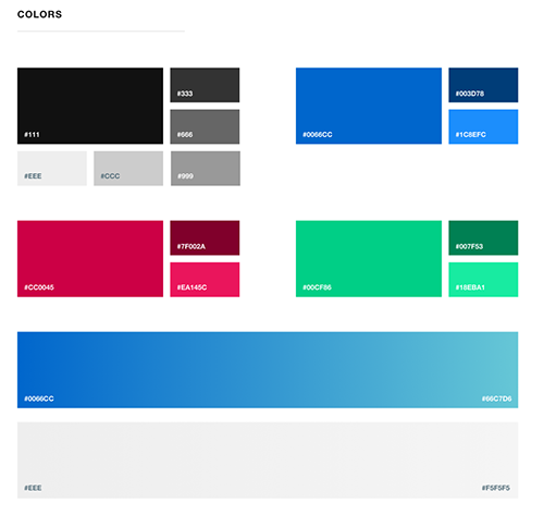 Sketch Style Guide - colors
